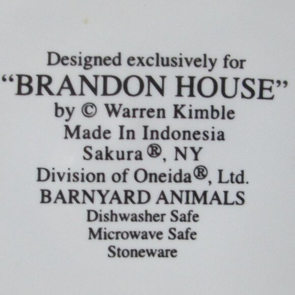 SET OF 3 "BARNYARD ANIMALS" SIDE PLATES - Picture 16 of 16